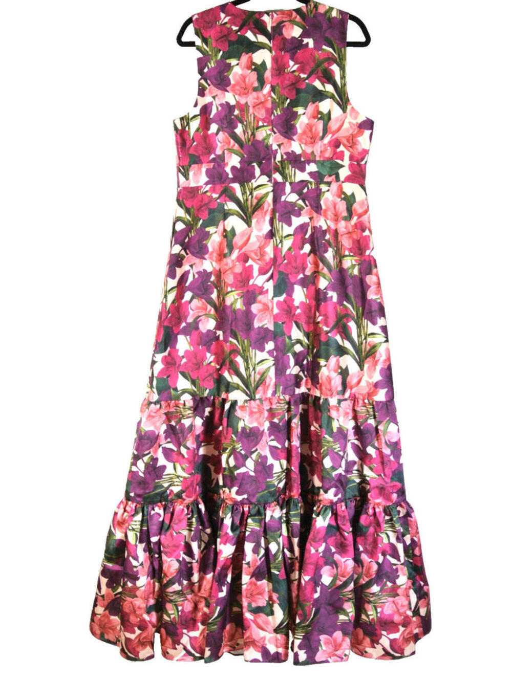 NEW, SACHIN & BABI Rori Floral Sleeveless Mikado Gown SZ 12 #LD260 - Picture 8 of 11